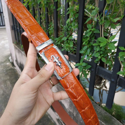 Thắt Lưng Cá Sấu Liền Nguyên Miếng 