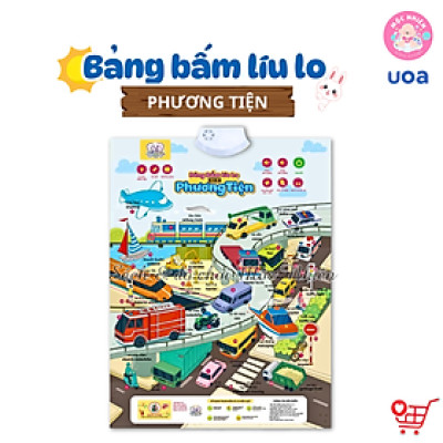 Đồ chơi Bảng âm thanh bấm Líu Lo dạy cho trẻ học phát âm song ngữ Anh Việt Ú Òa giúp bé phát triển trí thông minh
