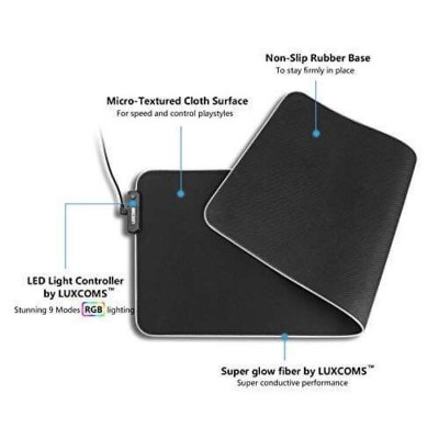 Bàn Di Chuột , Miếng Lót Chuột Gaming RGB Bo Viền Led Sáng Cỡ Lớn  FULL SIZE 80 x 30 cm - Chơi Game Led Nhiều Màu