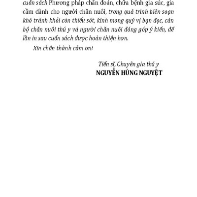 Phương Pháp Chẩn Đoán Chữa Bệnh Gia Súc, Gia Cầm Dành Cho Người Chăn Nuôi