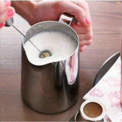 Ca đánh sữa pha chế đồ uống dành cho nhà hàng khách sạn quán bar  - ca inox 304 đánh sữa có quai, chia vạch CNC dõ nét chính sác dành cho cà phê Cappuccino/Latte