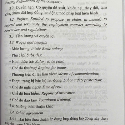 Hợp Đồng Trong Lĩnh Vực Lao Động 