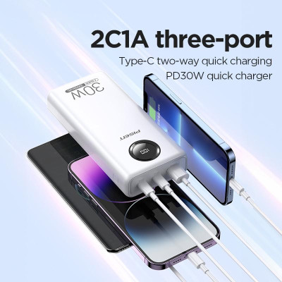 Sạc Dự Phòng Pisen Quick Power Cube 30W 20000mAh