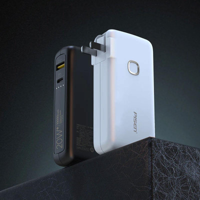 Sạc Dự Phòng 2 In 1 Có Chân Cắm - Quick High Power Box 10000MAH 20W - Pisen TS-D308 (Mẫu Màu Giao Ngẫu Nhiên)