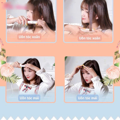 Phụ kiện tóc -Dụng cụ tạo  kiểu  tóc  đa năng  mini có hộp ,   nhỏ gọn tiện lợi khi đi du lịch