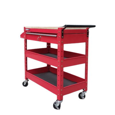 TỦ ĐỒ NGHỀ STRONGER TOOL 1 NGĂN KÉO CÓ MẶT BÀN GỖ DÙNG CHO GAGARE Ô TÔ TIỆM SỬA XE MÁY