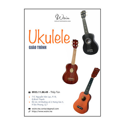 Đàn Ukulele Concert Woim 33A19 kèm capo nâng tông