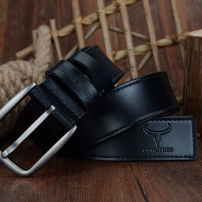 Thắt Lưng Da Bò Chính hãng COWATHER XF013 Đen