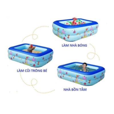 Bồn Tắm Phao Hơi Đa Năng Mini Cho Bé (dài 1.5M)