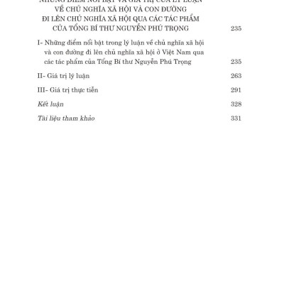 Nhận thức lý luận về chủ nghĩa xã hội và con đường đi lên chủ nghĩa xã hội ở Việt Nam - bản in 2024