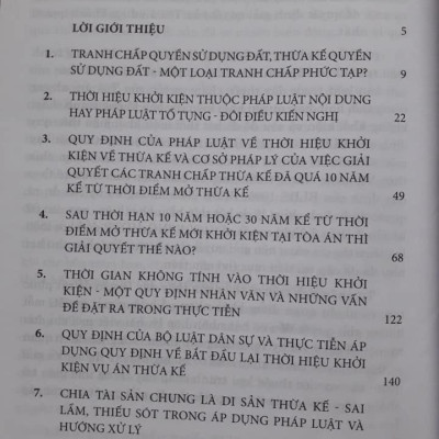 Thời Hiệu, Thừa Kế Và Thực Tiễn Xét Xử (Tái bản lần thứ nhất, có sửa đổi, bổ xung)