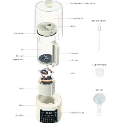 Máy làm sữa hạt Gali GL-1417A 1.75 lít đa chức năng nấu hẹn giờ. Hàng chính hãng chất lượng cao, bảo hành 24 tháng