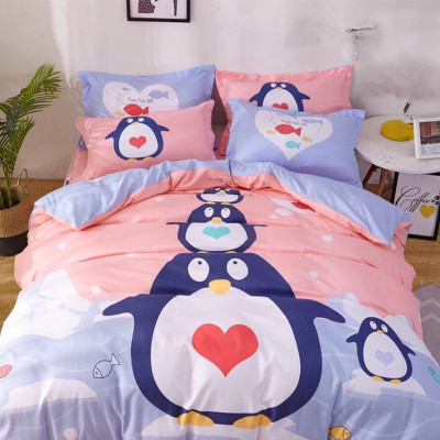 Bộ drap và vỏ chăn cotton Classic Kid VCK2014 ( 4 món )