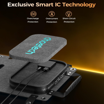 Bộ sạc năng lượng mặt trời di động Choetech SC005-V5 công suất 28w có thể gấp gọn (Hàng chính hãng)