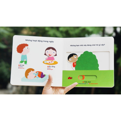 Sách Chuyển Động Thông Minh Đa Ngữ Việt - Anh - Pháp Màu Sắc