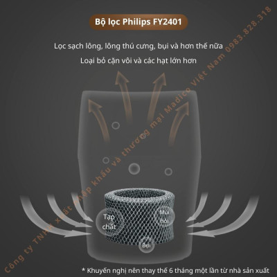 Máy tạo độ ẩm Philips làm ẩm không khí phòng đa năng hiển thị đèn led HU4803 - Hàng nhập khẩu