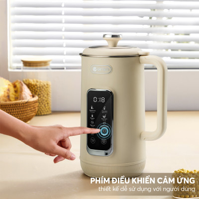 Máy làm sữa hạt Elmich 1L CBE-8650, Hàng chính hãng, 7 chế độ nấu, tự làm sạch, điều khiển cảm ứng - JoyMall