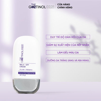 Combo kem phân hủy sắc tố, xử lý nám da, hỗ trợ da trắng sáng mịn màng The Gentinol 0221