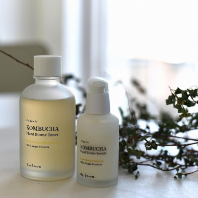 Bộ Ba Làm Sạch & Cấp Ẩm & Dưỡng Trắng Da Herbloom Thuần Chay [Sửa Rửa Mặt 200ml + Toner 150ml + Serum 50ml]