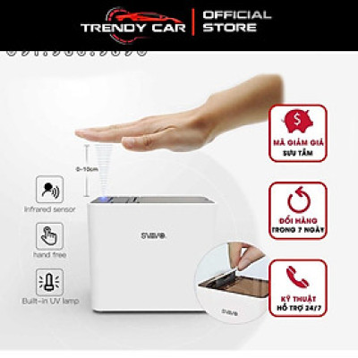 Hộp Đựng Tăm Cảm Ứng Tự Động Thông Minh SVAVO, cao cấp tặng kèm tăm kháng khuẩn và pin AA