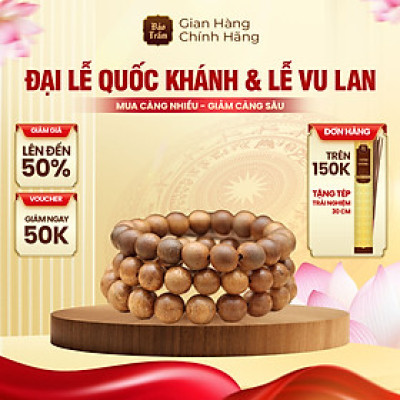Vòng Trầm Hương 5.5ly – 108 Hạt – Cao Cấp | Chuỗi Trầm Tự Nhiên – Thơm Dịu – Không Hóa Chất – Bình An Phong Thủ
