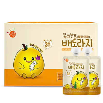 Nước ép lê rễ hoa chuông đen hữu cơ cho bé 1 tuổi ARAM FARM giúp tăng đề kháng hô hấp, bổ sung vitamin, không đường