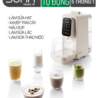 Máy Làm Sữa Hạt Tự Động 2GOOD SONA I8 (1,2 Lít) - Tự Động Nấu, Tự Động Vệ Sinh, Khử Sạch Vi Khuẩn Và Mùi Thực Phẩm- Hàng Chính Hãng