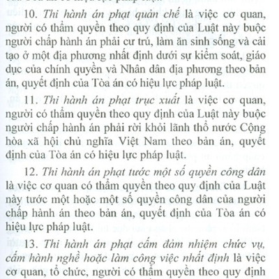 Luật Thi Hành Án Hình Sự