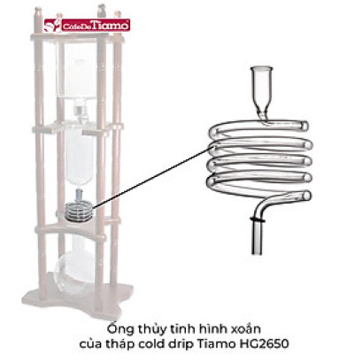 Ống thuỷ tinh hình xoắn của tháp HG2650 Tiamo