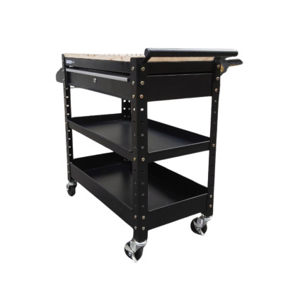 TỦ ĐỒ NGHỀ STRONGER TOOL 1 NGĂN KÉO CÓ MẶT BÀN GỖ DÙNG CHO GAGARE Ô TÔ TIỆM SỬA XE MÁY