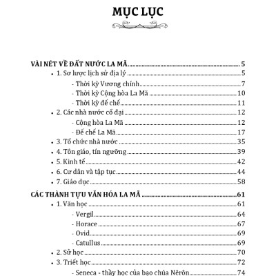 Tìm Hiểu Văn Hóa La Mã