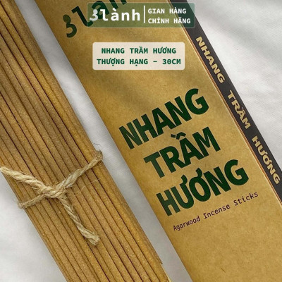 Nhang Trầm Hương Loại Thượng Hạng 30-40cm, 0.5-1kg 3 Lành Tự Nhiên 100% >15 Năm Trầm Thờ Cúng Thư Giãn Tài Lộc