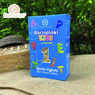 Mì nui cho bé hình chữ cái và số Bartolini 250g