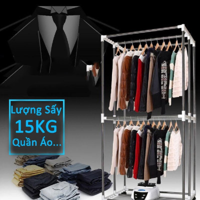 Tủ Sấy Quần Áo 2 Tầng Đa Năng ABG Clothes Dryer Nhiều Công Dụng Sấy Khô, Khử Mùi, Diệt Khuẩn Thiết Kế Đẹp Mắt Công Nghệ Tiên Tiến Thời đại –Hàng Chính Hãng
