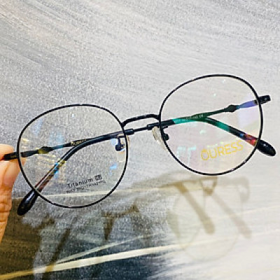 Gọng kính cận 9053 chất liệu titan thời trang mắt kính OURESS nam nữ siêu nhẹ siêu bền