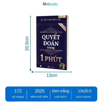 Sách - Quyết Đoán Trong 1 Phút (Bản Đặc Biệt) - Unibooks