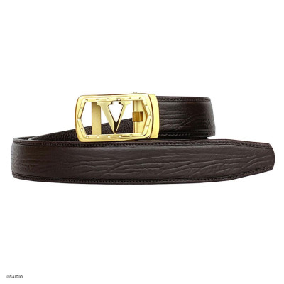 Dây Lưng Nam Da Bò Cao Cấp Bản 35mm, Khóa Tự Động Tiện Dụng - Bền Bỉ. Mẫu Dây Phù Hợp Với Quần Tây, Mang Đến Cho Bạn Phong Cách Lịch Lãm Và Sang Trọng - Hàng Chính Hãng SAIGIO