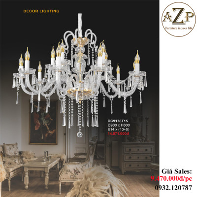 ĐÈN THẢ TRẦN (TAY) / ĐÈN TRANG TRÍ AZP-TT9178 phong cách Tân Cổ Điển, hàng nhập khẩu AZP