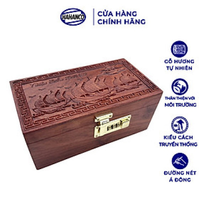 Hộp Đựng Trang Sức Thuận Buồm Xuôi Gió Bằng Gỗ Hương Có Mã Số An Toàn - OTH047