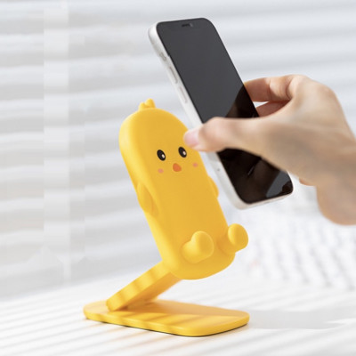 Giá Đỡ Điện Thoại - Ipad Hình Gấu Vịt dễ thương, Có Thể để nâng smartphone live stream tự chụp quay video cam trước Điều Chỉnh Độ Cao - miếng lót chuột