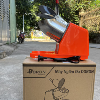Máy Bào Đá, Máy Bào Đá Tuyết 2 LƯỠI, 2 NẮP Công Suất 300W/500W Thương Hiệu Doron