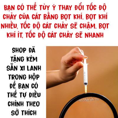 Tranh cát chảy 3D LED sáng tạo - Tranh cát giải nén để bàn Đếm ngược Trang Trí Nhà cửa - Quà lưu niệm - Giao Mầu Ngẫu Nhiên