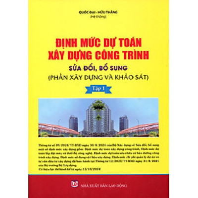 Định Mức Dự Toán Xây Dựng Công Trình