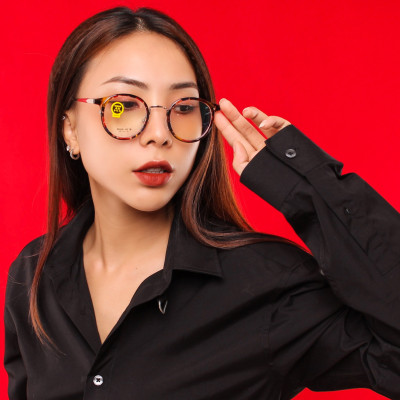 Gọng kính nhựa phối càng hợp kim siêu nhẹ siêu bền hợp thời trang Ouress 9278