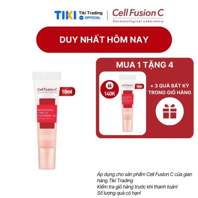 Kem Chống Nắng Dưỡng Trắng Nâng Tone Da Cell Fusion C Brightening Tone Up Sunscreen 100 SPF50+/ PA ++++ (10ml)