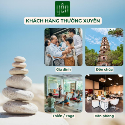 Nhang Trầm Hương Không Tăm Giá Sỉ Yên Loại Thân, Tâm, Tuệ Sạch Tự Nhiên Ít Khói An Toàn Dùng Thiền