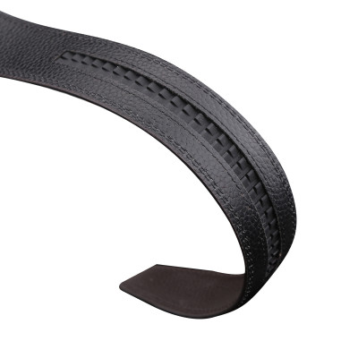 Thắt Lưng Nam Da Bò Thật 2 Lớp Không Có Khóa Đi Kèm Vân Mill bền đẹp 3.5cm CRATHERF