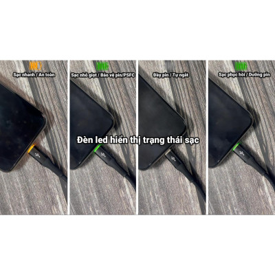 Cáp Sạc Nhanh Thông Minh Tự Ngắt Pisen Pro - Fox Intelligent PowerOff USB-C PD 100W 1.2m