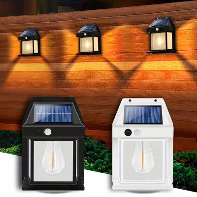 Bộ 2 Đèn Năng Lượng Mặt Trời Gắn Cột Cổng Tự Động Bật Tắt – Thiết Kế Ngôi Nhà Độc Đáo, Loại Cao Cấp