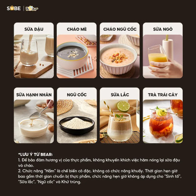 Máy làm sữa hạt Bear SB-SH17V 1750ml (800W-1200W) - Hàng chính hãng